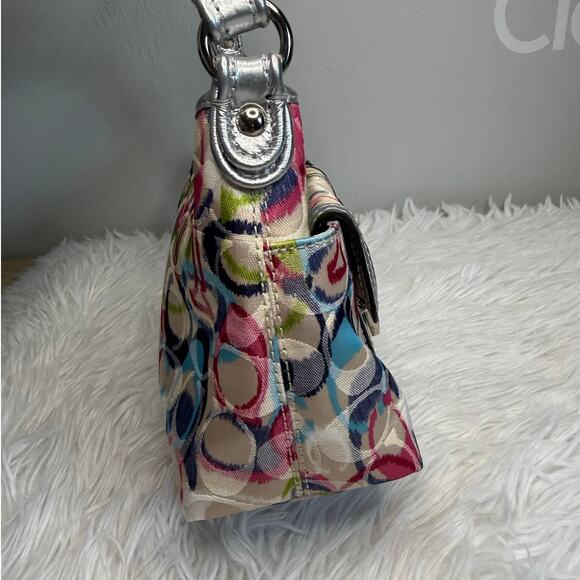 COACH Poppy Multi-color Small Shoulder Bag - Picture 4 of 9
